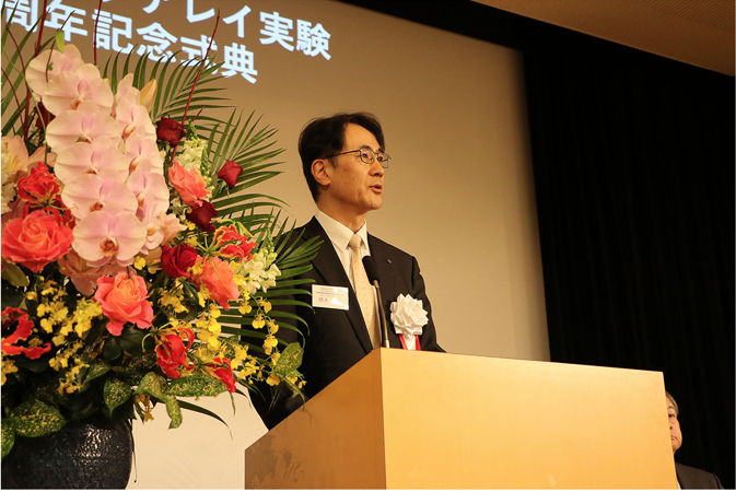 研究共同代表者が所属する大坂市立大学の櫻木・理事兼副学長も挨拶