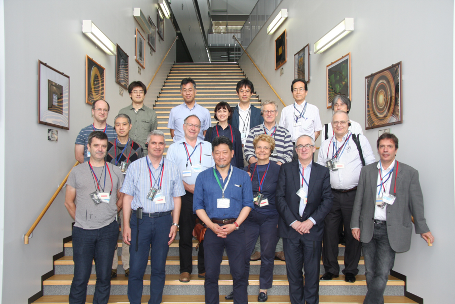 Participants of a lab tour at J-PARC