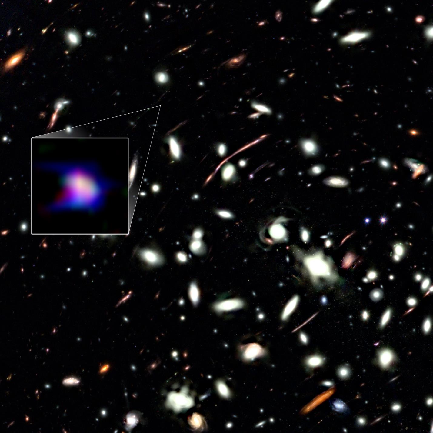 プレスリリース】宇宙初期に観測史上最少の酸素量を持つ極小銀河を発見